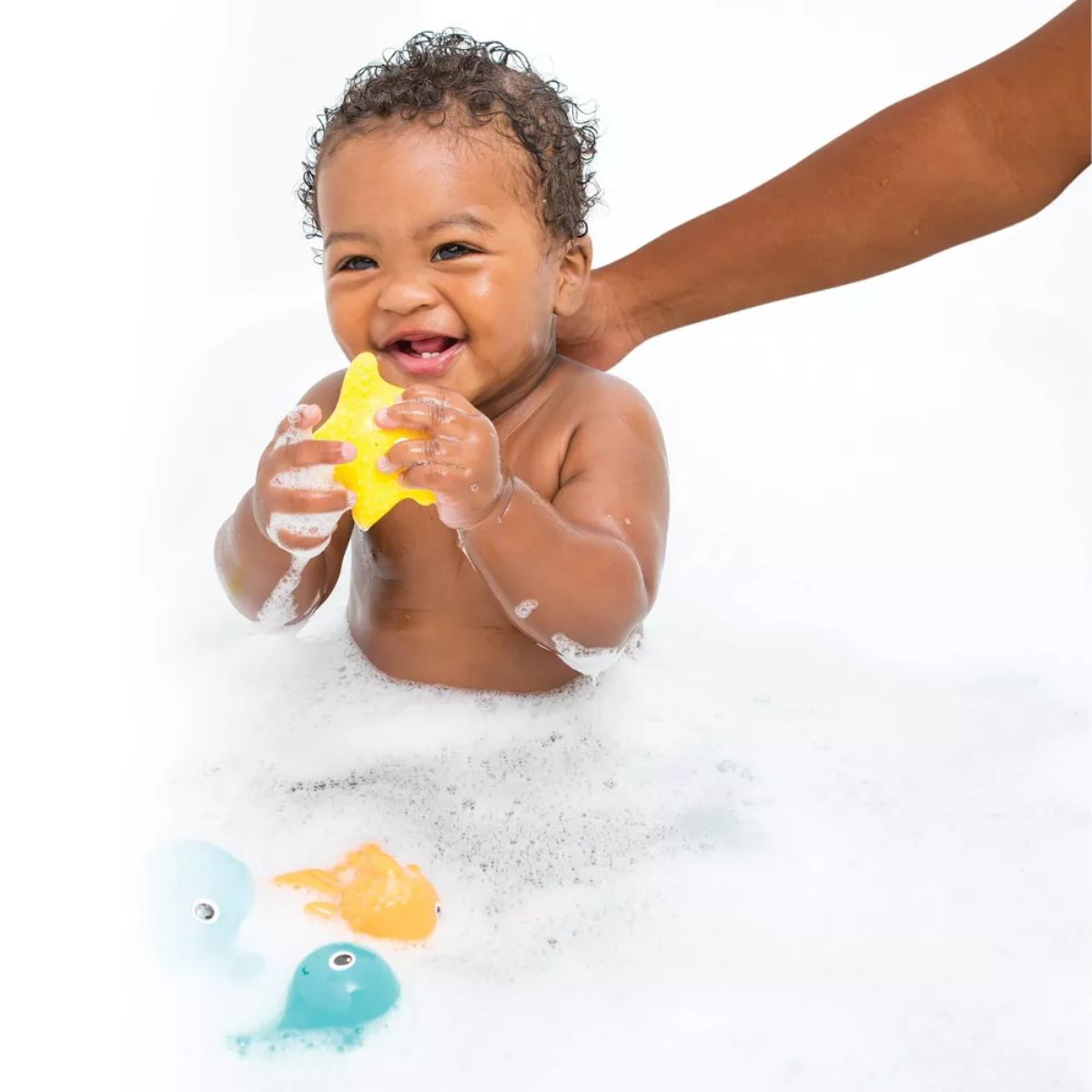 Infantino Aquarium Bath Squirters Toy 8 pieces - Safe & Newborn-Ready Design